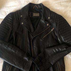 Mackage Leather Moto Jacket Size 38
